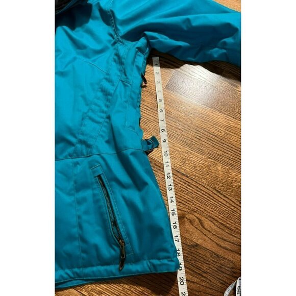 Obermeyer | Ski Jacket Parka Sz 14 Teal Turquoise - Picture 12 of 13